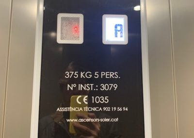 Substitució d’ascensor a Barcelona